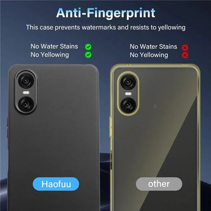 For Sony Xperia 10 VI Case Matte Back Slim TPU Phone Cover