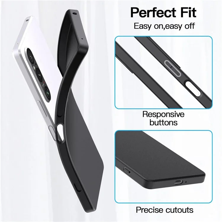 For Sony Xperia 1 VI Slim Case Matte Back Soft TPU Phone Cover