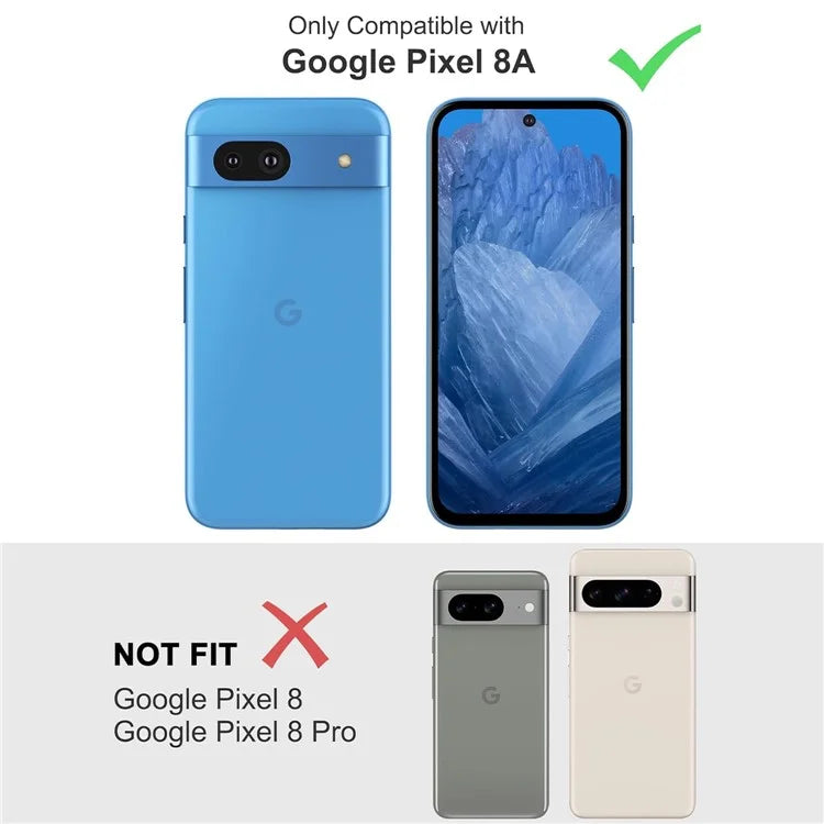 For Google Pixel 8a Clear Case Four Corners Airbag Protective TPU Phone Cover