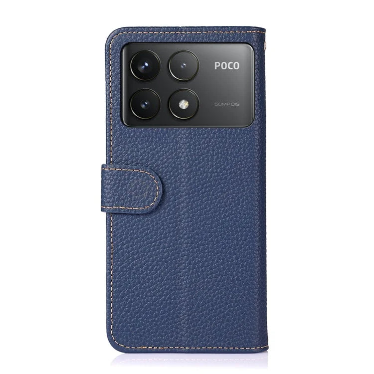 KHAZNEH For Xiaomi Poco F6 Pro 5G / Redmi K70 5G / K70 Pro 5G Case Genuine Cow Leather Phone Cover