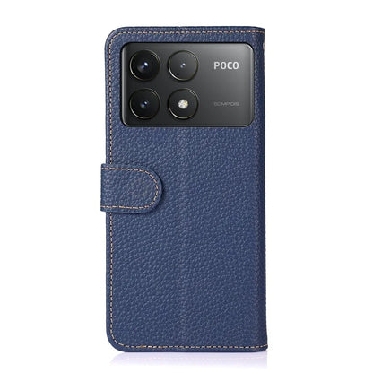 KHAZNEH For Xiaomi Poco F6 Pro 5G / Redmi K70 5G / K70 Pro 5G Case Genuine Cow Leather Phone Cover