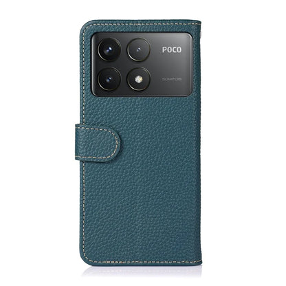 KHAZNEH For Xiaomi Poco F6 Pro 5G / Redmi K70 5G / K70 Pro 5G Case Genuine Cow Leather Phone Cover