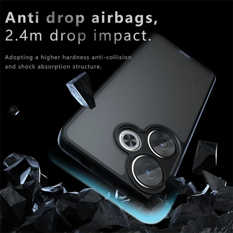 For Xiaomi Poco F6 5G / Redmi Turbo 3 5G Case TPU + PC Anti-Scratch Matte Phone Cover