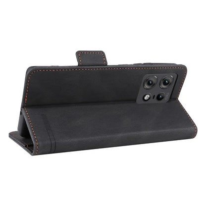 For Motorola Edge 50 Pro 5G Case Leather Wallet Phone Cover Hardware Decor
