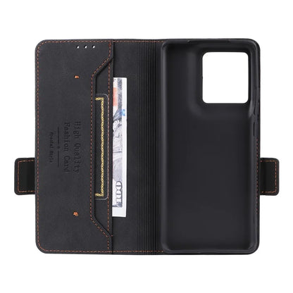 For Motorola Edge 50 Pro 5G Case Leather Wallet Phone Cover Hardware Decor