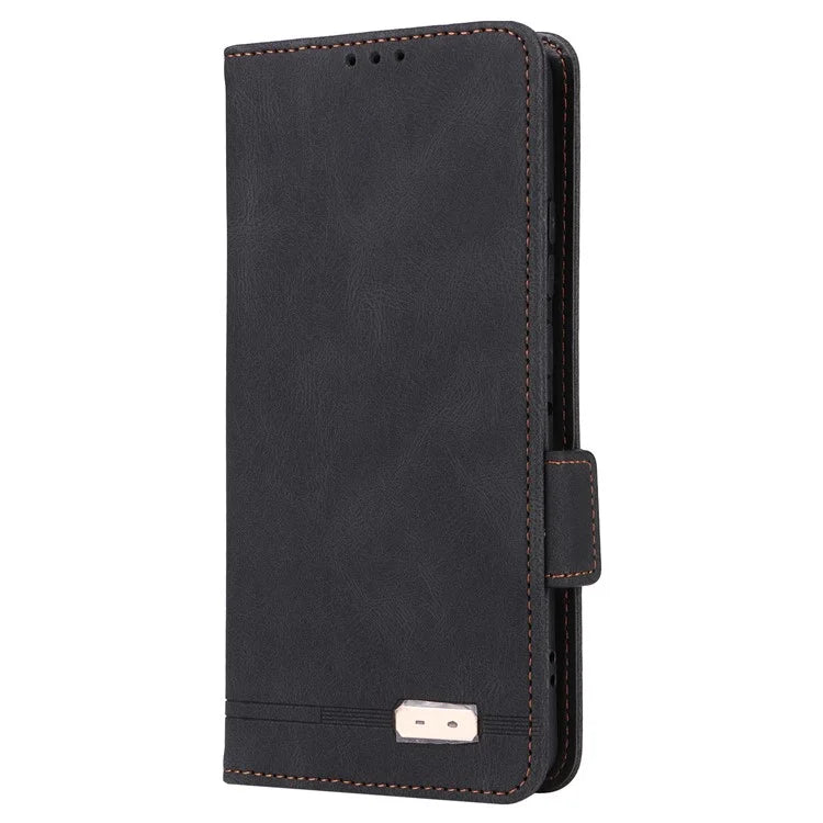 For Motorola Edge 50 Pro 5G Case Leather Wallet Phone Cover Hardware Decor