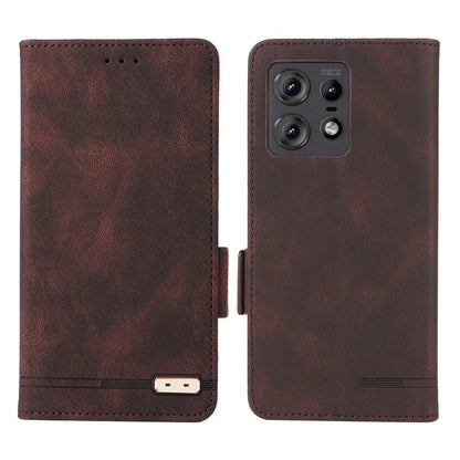 For Motorola Edge 50 Pro 5G Case Leather Wallet Phone Cover Hardware Decor