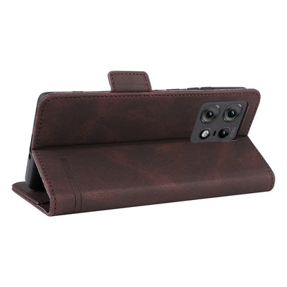 For Motorola Edge 50 Pro 5G Case Leather Wallet Phone Cover Hardware Decor