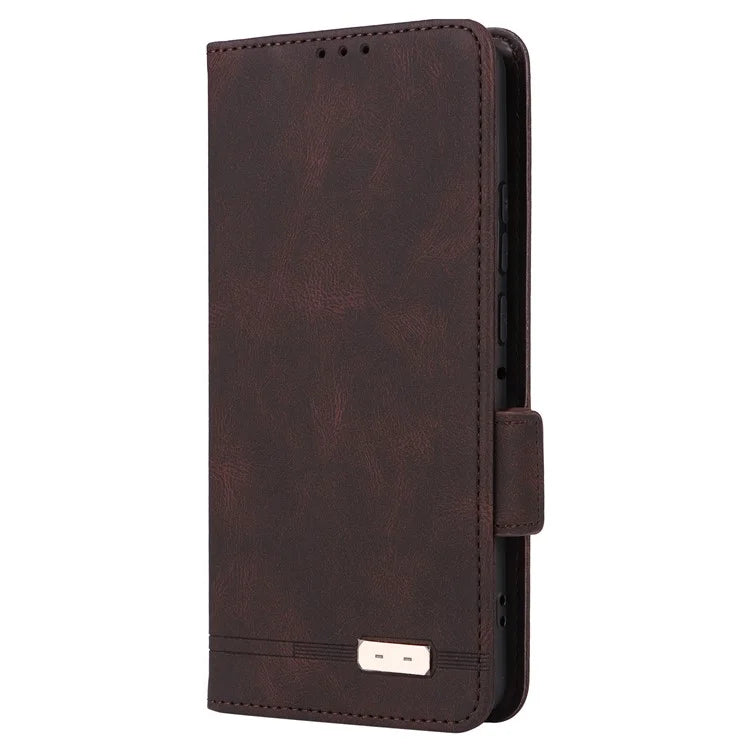 For Motorola Edge 50 Pro 5G Case Leather Wallet Phone Cover Hardware Decor