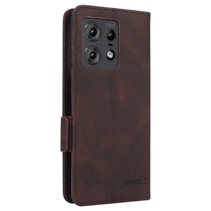 For Motorola Edge 50 Pro 5G Case Leather Wallet Phone Cover Hardware Decor