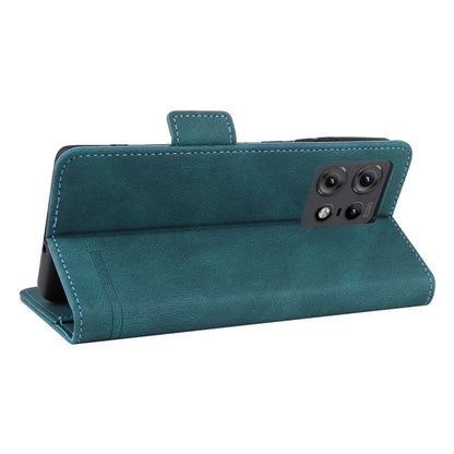 For Motorola Edge 50 Pro 5G Case Leather Wallet Phone Cover Hardware Decor