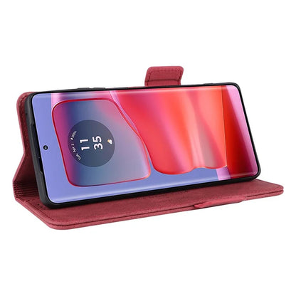 For Motorola Edge 50 Pro 5G Case Leather Wallet Phone Cover Hardware Decor
