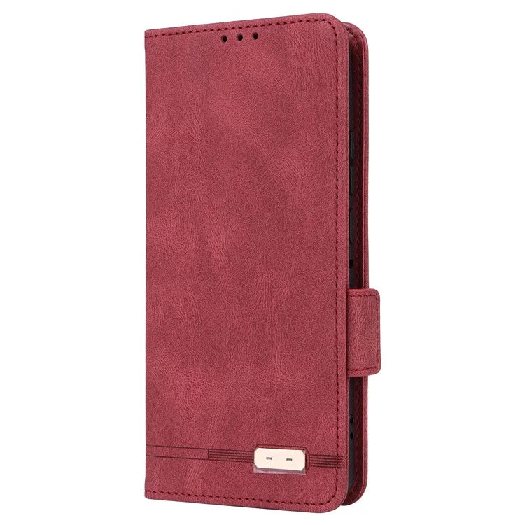 For Motorola Edge 50 Pro 5G Case Leather Wallet Phone Cover Hardware Decor