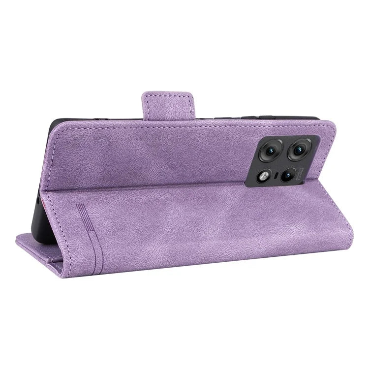For Motorola Edge 50 Pro 5G Case Leather Wallet Phone Cover Hardware Decor
