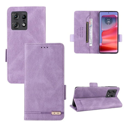 For Motorola Edge 50 Pro 5G Case Leather Wallet Phone Cover Hardware Decor
