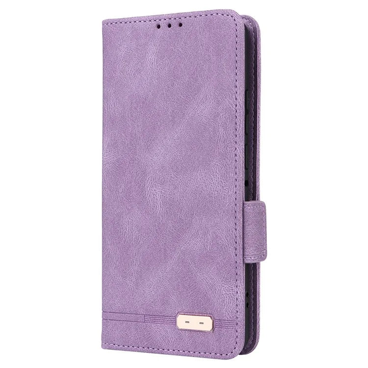For Motorola Edge 50 Pro 5G Case Leather Wallet Phone Cover Hardware Decor