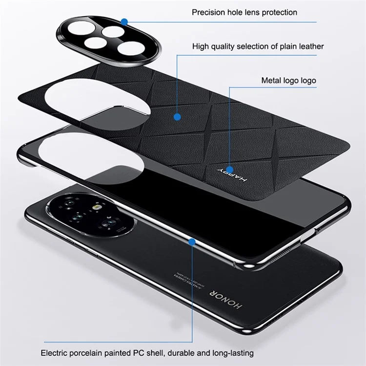 For Honor 200 Pro 5G Case PU Leather+PC Slim Phone Cover