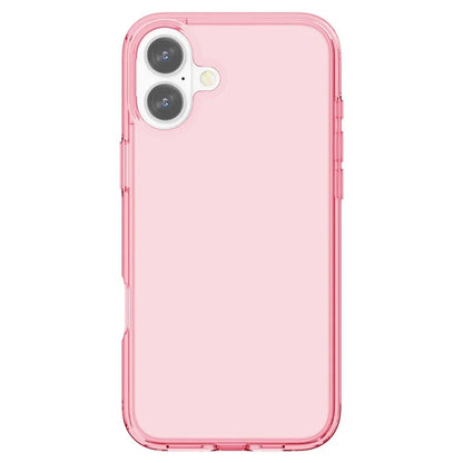 For iPhone 16 Plus Case Transparent PC + TPU Hybrid Phone Cover