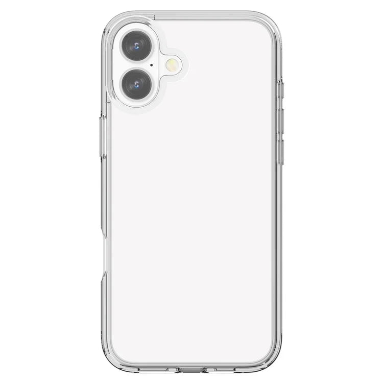For iPhone 16 Plus Case Transparent PC + TPU Hybrid Phone Cover