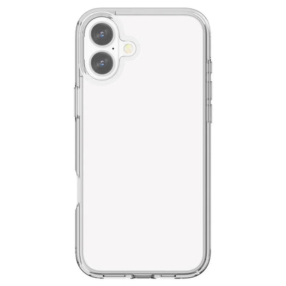 For iPhone 16 Plus Case Transparent PC + TPU Hybrid Phone Cover