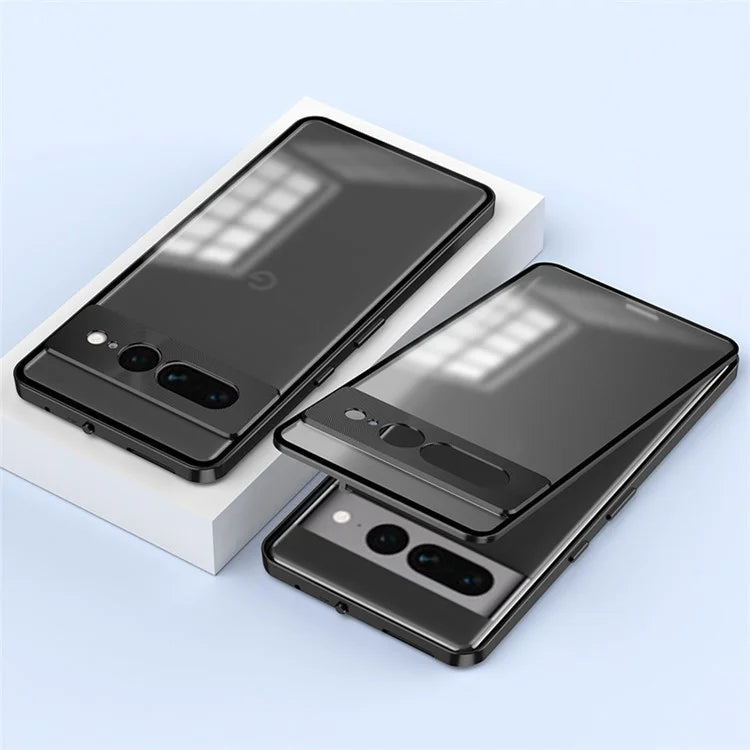 For Google Pixel 7 Pro 5G Case Pop-Up Snap Lock Translucent PC Matte Phone Cover