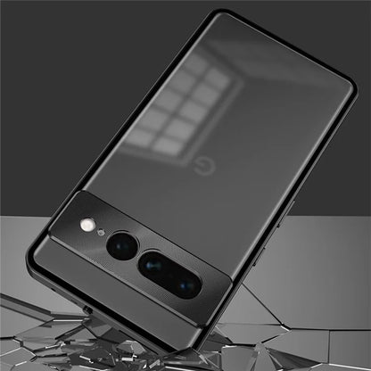 For Google Pixel 7 Pro 5G Case Pop-Up Snap Lock Translucent PC Matte Phone Cover