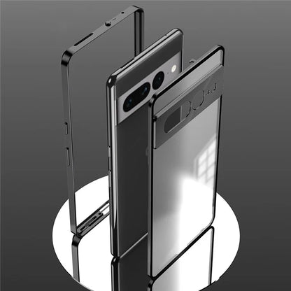 For Google Pixel 7 Pro 5G Case Pop-Up Snap Lock Translucent PC Matte Phone Cover