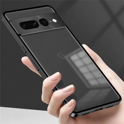 For Google Pixel 7 Pro 5G Case Pop-Up Snap Lock Translucent PC Matte Phone Cover