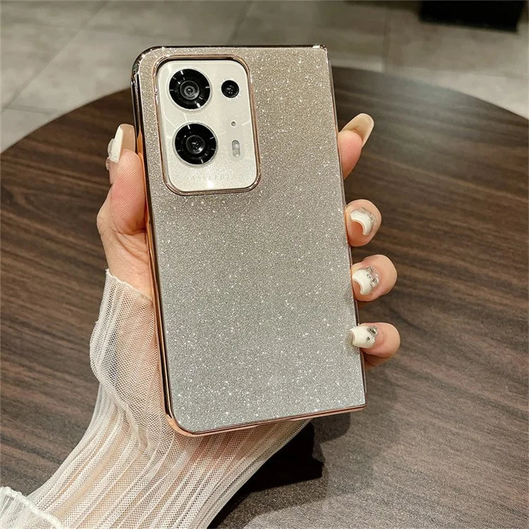 For Oppo Find N2 5G Case Glittery Gradient Hard PC Anti-Scratch Phone Cover