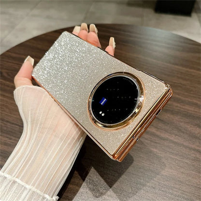 For vivo X Fold3 Case Hard PC Bling Glitter Slim Protective Phone Cover