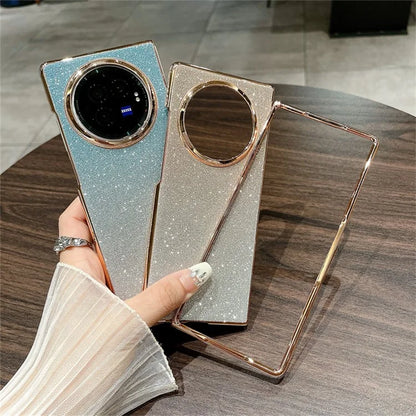 For vivo X Fold3 Case Hard PC Bling Glitter Slim Protective Phone Cover