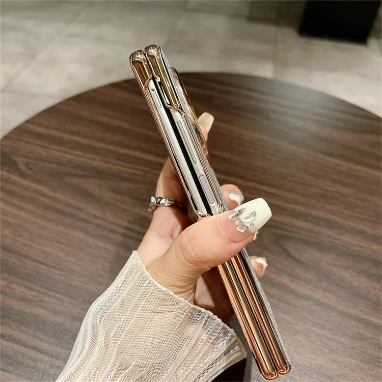 For vivo X Fold3 Case Hard PC Bling Glitter Slim Protective Phone Cover