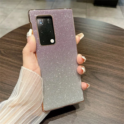 For Huawei Mate X2 Case Hard PC Shockproof Bling Glitter Phone Cover