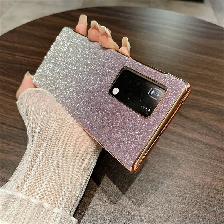 For Huawei Mate X2 Case Hard PC Shockproof Bling Glitter Phone Cover