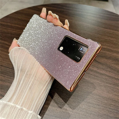 For Huawei Mate X2 Case Hard PC Shockproof Bling Glitter Phone Cover