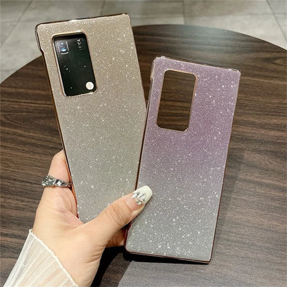 For Huawei Mate X2 Case Hard PC Shockproof Bling Glitter Phone Cover