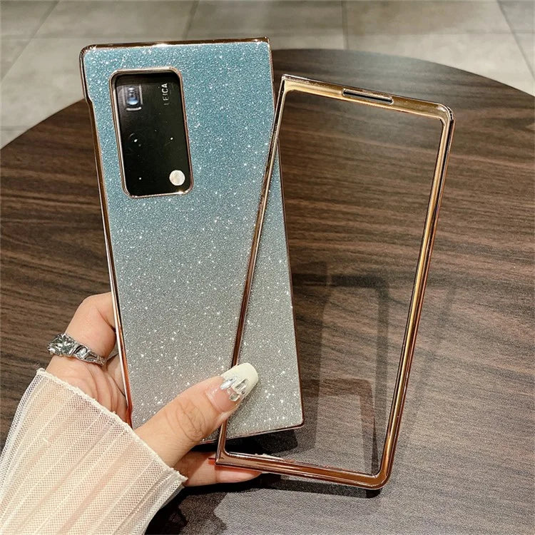 For Huawei Mate X2 Case Hard PC Shockproof Bling Glitter Phone Cover