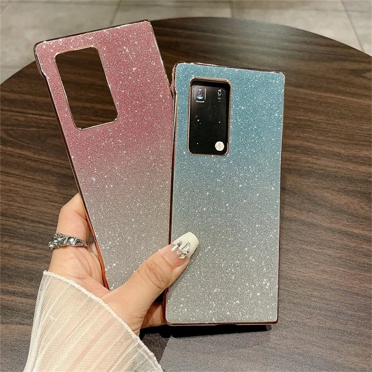 For Huawei Mate X2 Case Hard PC Shockproof Bling Glitter Phone Cover