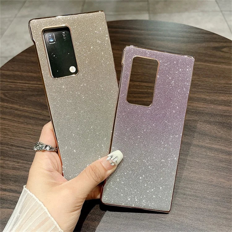 For Huawei Mate X2 Case Hard PC Shockproof Bling Glitter Phone Cover