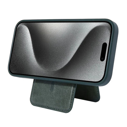 For iPhone 15 Case PU Leather+TPU Phone Cover with Magnetic Card Holder