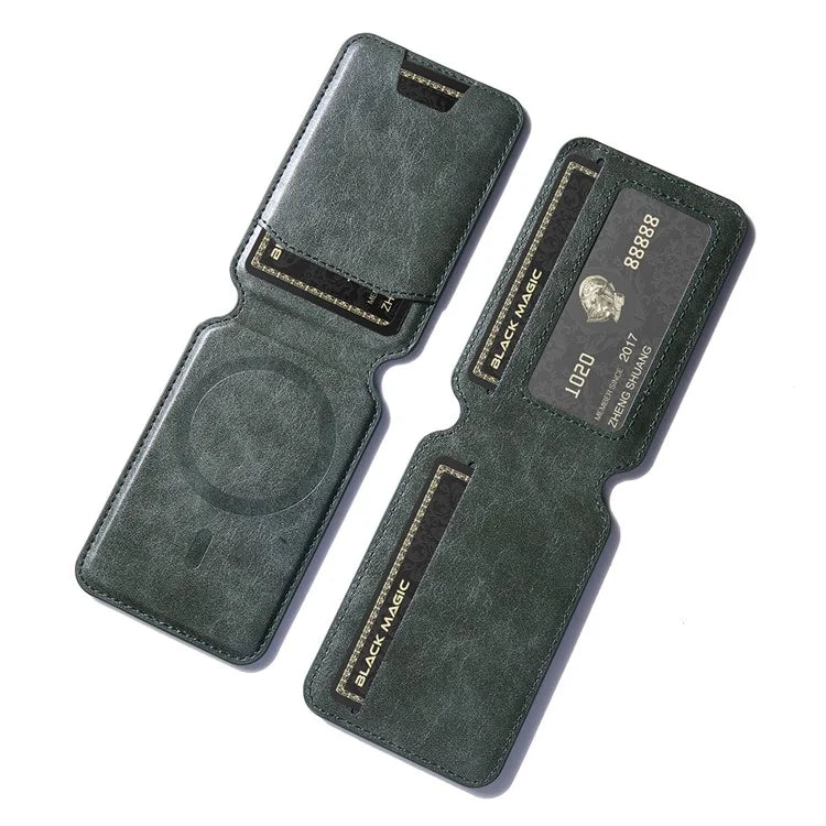 For iPhone 15 Case PU Leather+TPU Phone Cover with Magnetic Card Holder