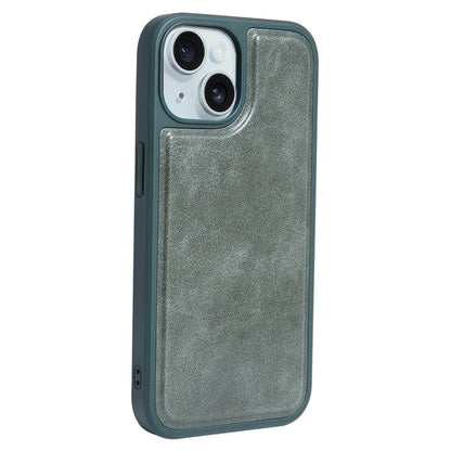 For iPhone 15 Case PU Leather+TPU Phone Cover with Magnetic Card Holder