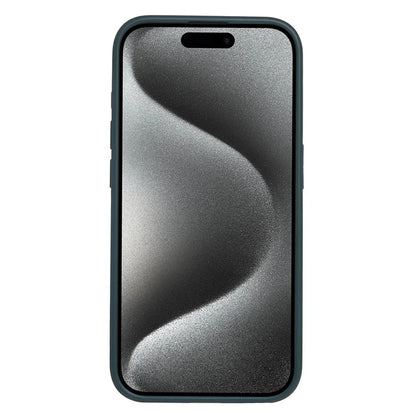 For iPhone 15 Case PU Leather+TPU Phone Cover with Magnetic Card Holder