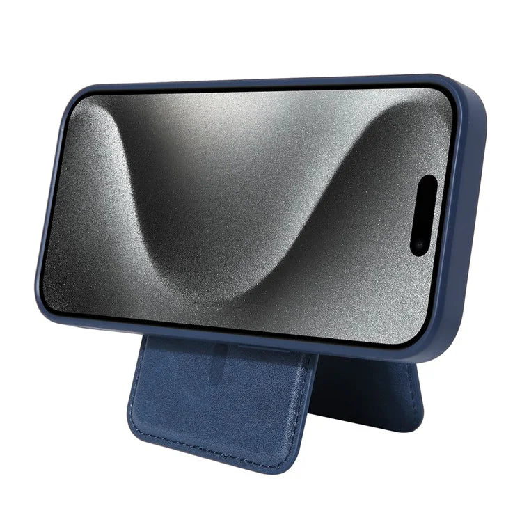 For iPhone 15 Case PU Leather+TPU Phone Cover with Magnetic Card Holder