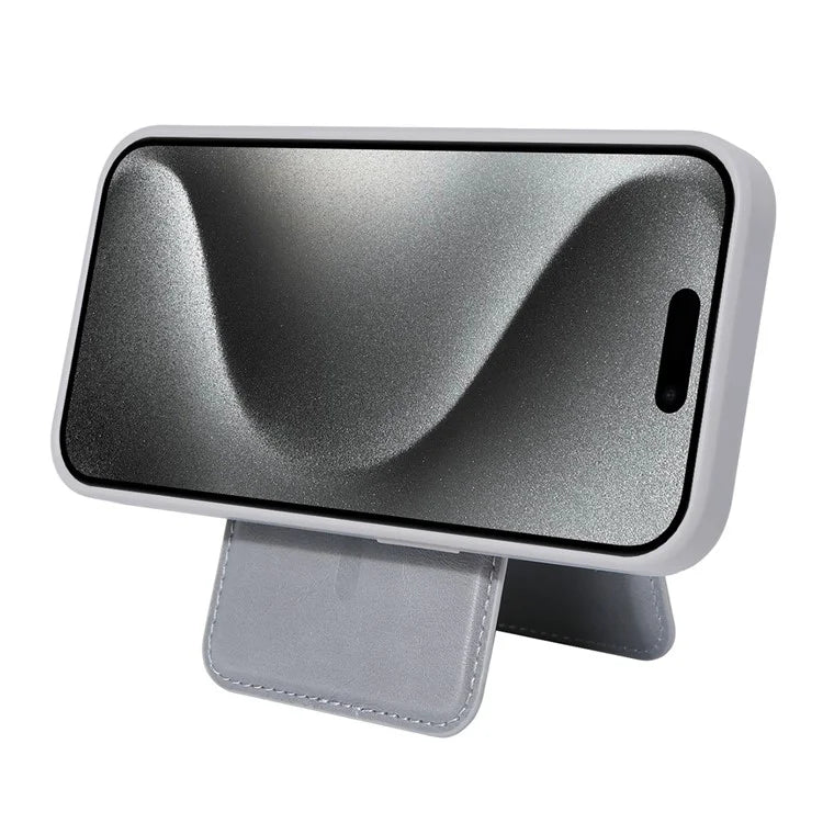 For iPhone 15 Case PU Leather+TPU Phone Cover with Magnetic Card Holder