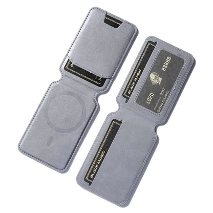 For iPhone 15 Case PU Leather+TPU Phone Cover with Magnetic Card Holder