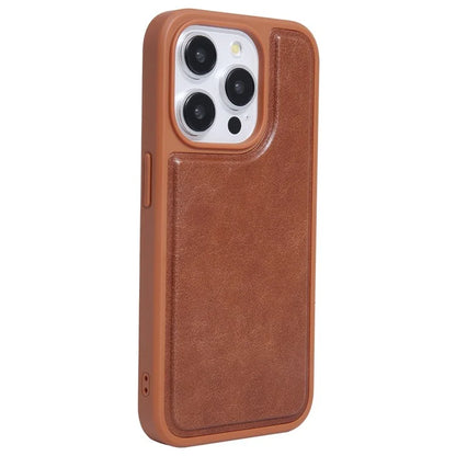 For iPhone 15 Pro Max Case Kickstand Card Holder PU+TPU Phone Cover