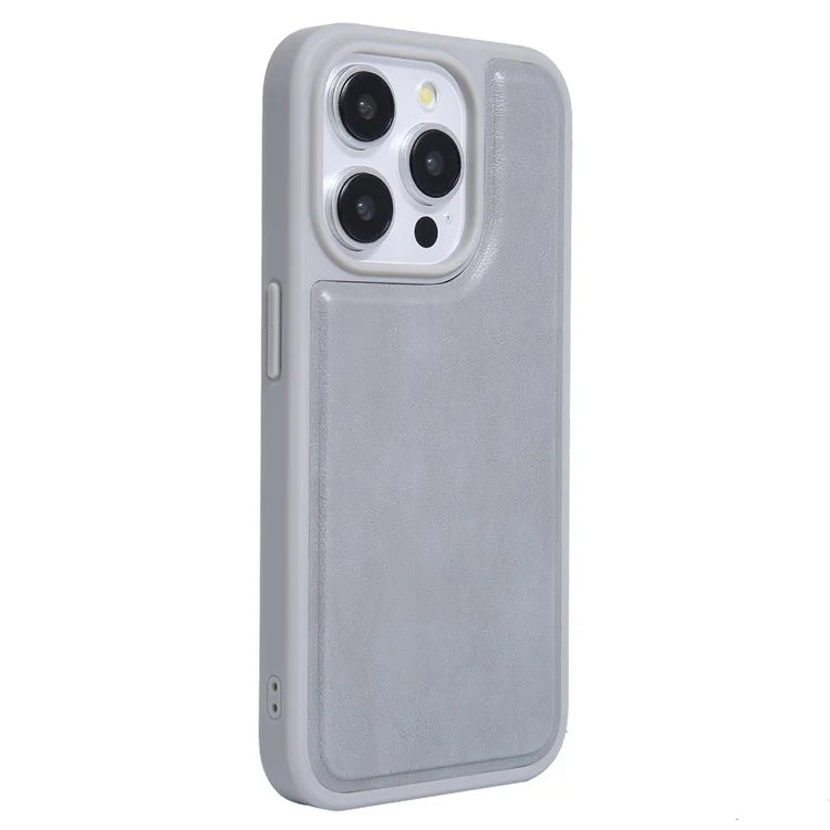 For iPhone 15 Pro Max Case Kickstand Card Holder PU+TPU Phone Cover