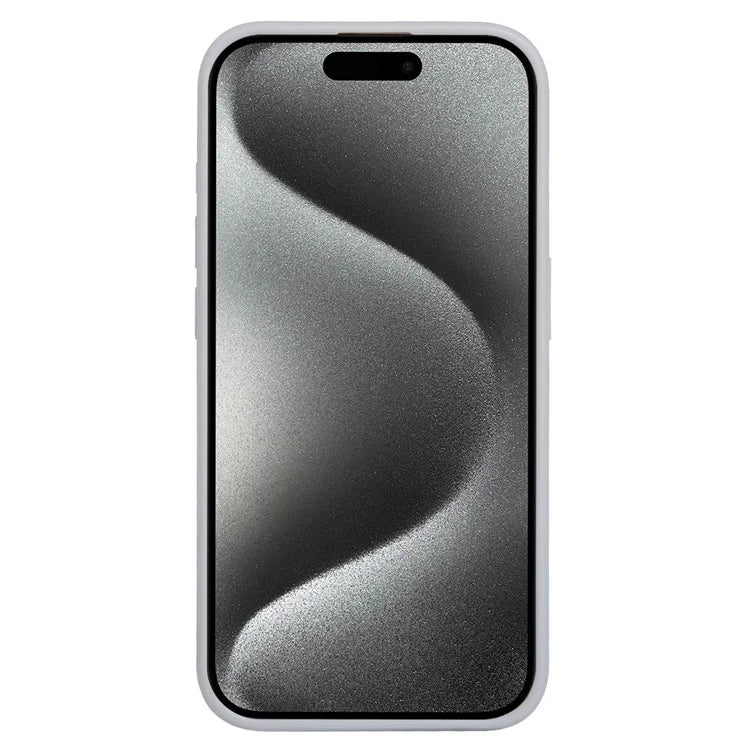 For iPhone 15 Pro Max Case Kickstand Card Holder PU+TPU Phone Cover