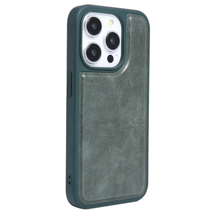 For iPhone 15 Pro Max Case Kickstand Card Holder PU+TPU Phone Cover